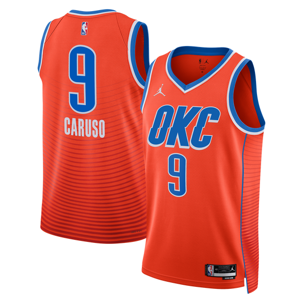 Oklahoma City Thunder Jordan Brand Statement Edition Swingman Jersey - Orange - Alex Caruso -