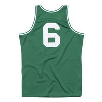 Boston Celtics Bill Russell 1962 Hardwood Classics Road Swingman Jersey By Mitchell & Ness - Kelly Green -