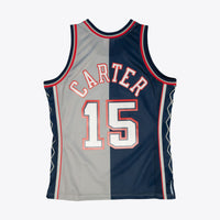 New Jersey Nets Mitchell & Ness Vince Carter 2006 Split Swingman Jersey - Blue/Grey