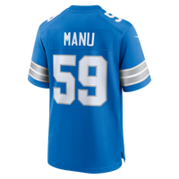 Detroit Lions Giovanni Manu Blue jersey – view 3