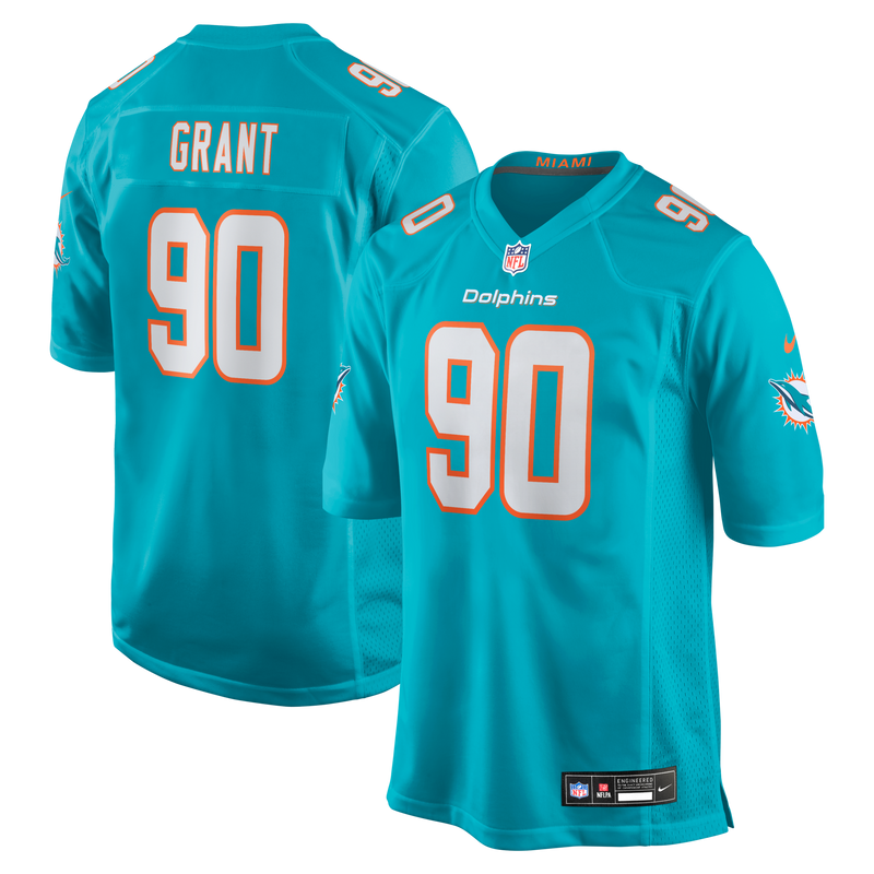 Miami Dolphins Kenneth Grant Aqua jersey – view 1