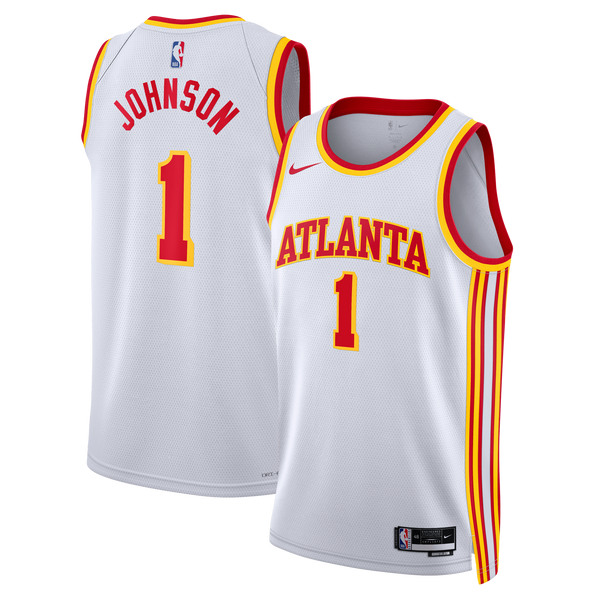 Atlanta Hawks Nike Association Edition Swingman Jersey - White - Jalen Johnson -