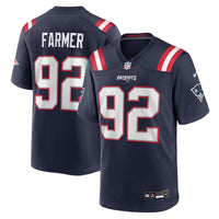 New England Patriots Joshua Farmer Navy jersey – view 2