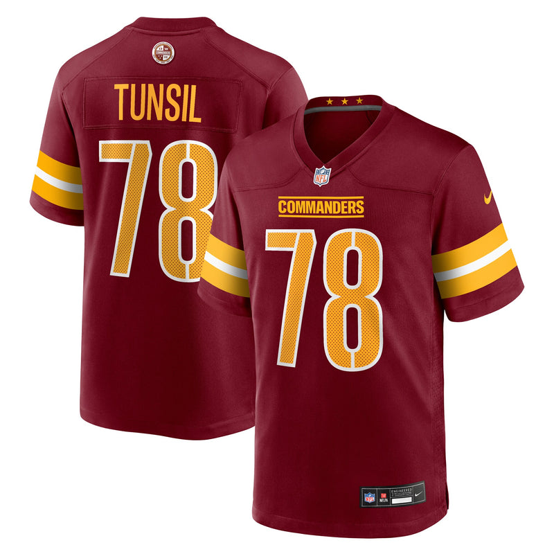 Washington Commanders Laremy Tunsil Burgundy jersey – view 1