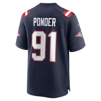 New England Patriots Elijah Ponder Navy jersey – view 4