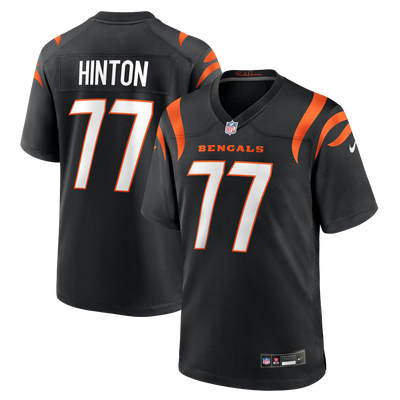 Cincinnati Bengals Myles Hinton Nike Black Team Game Jersey