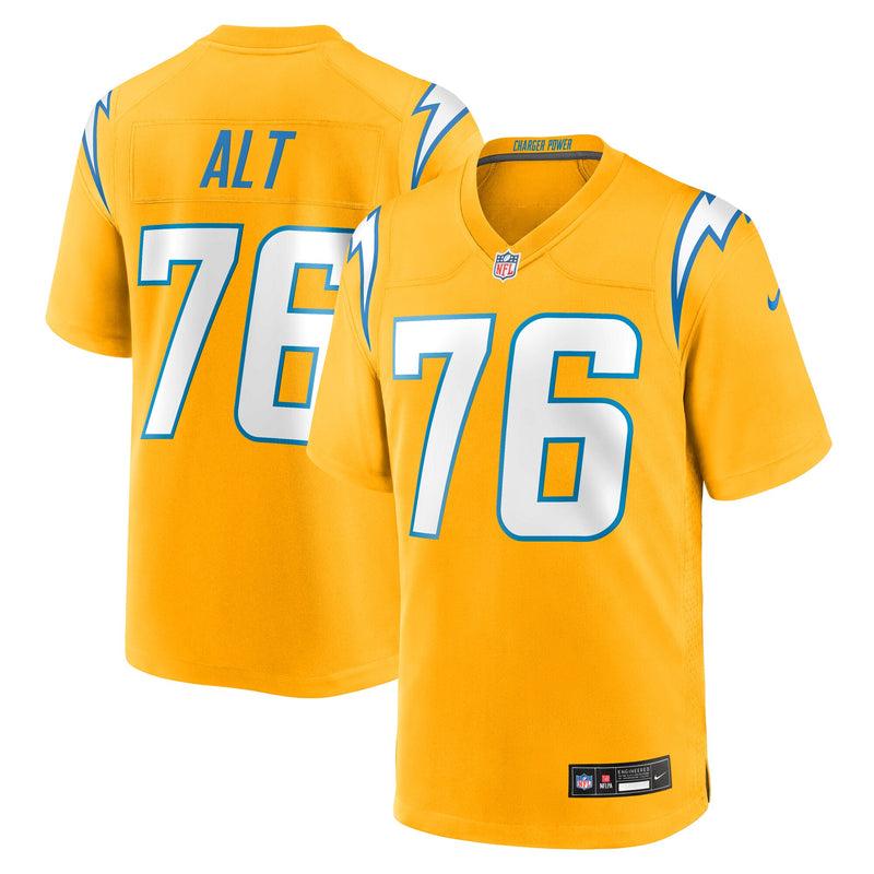 Los Angeles Chargers Joe Alt Gold jersey – view 1