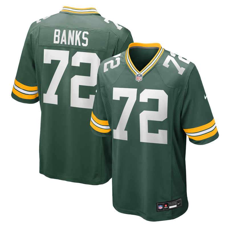Green Bay Packers Brant Banks Green jersey – view 1