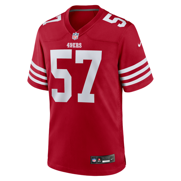 San Francisco 49ers Luke Gifford Nike Scarlet Team Game Jersey