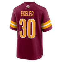 Washington Commanders Austin Ekeler Burgundy jersey – view 4