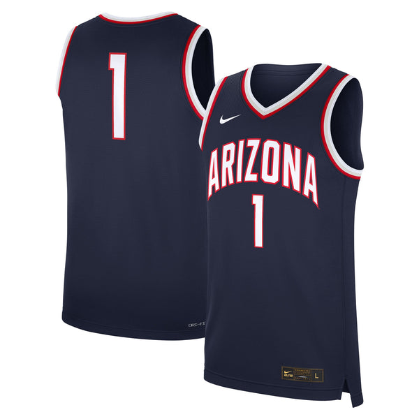 #1 Arizona Wildcats Nike Road Replica Jersey - Navy