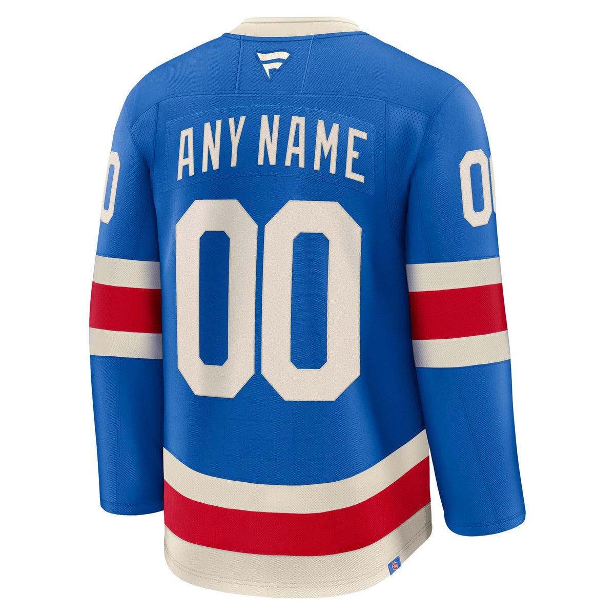 New York Rangers Fanatics Blue Centennial Premium Custom Jersey