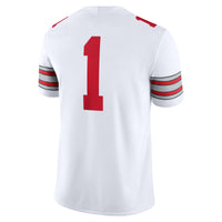 #1 Ohio State Buckeyes Nike Road Game Football Jersey - White