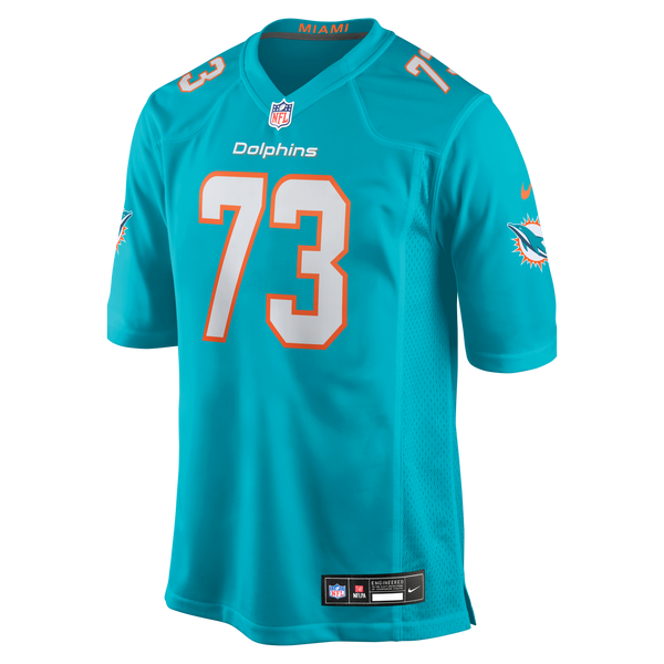 Miami Dolphins Austin Jackson Nike Aqua Game Jersey