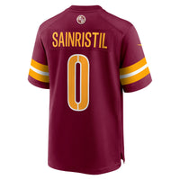 Washington Commanders Mike Sainristil Burgundy jersey – view 4