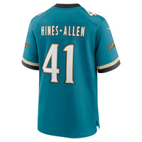 Jacksonville Jaguars Josh Hines-Allen Teal jersey – view 4