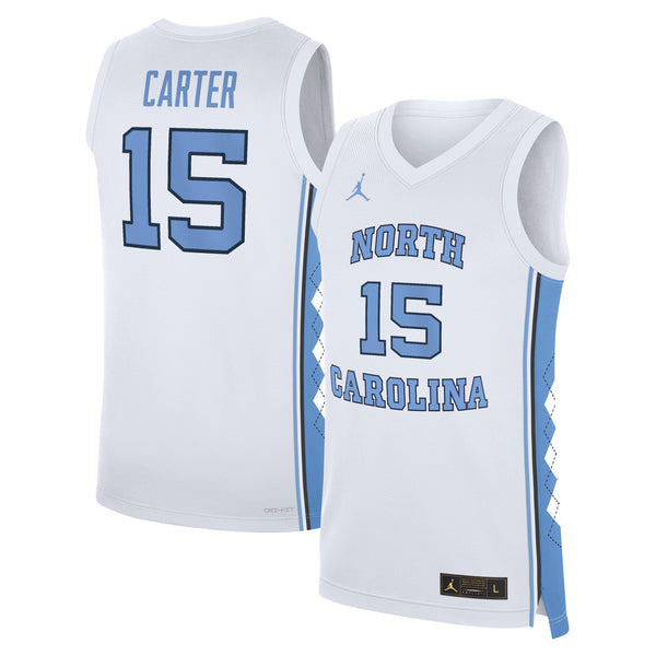 Vince Carter North Carolina Tar Heels Jordan Brand Replica Basketball Jersey - White