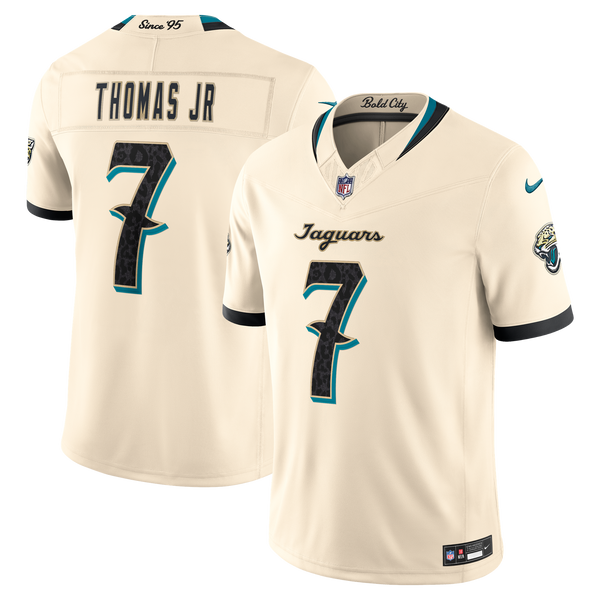 Jacksonville Jaguars Brian Thomas Jr. Nike Natural 2026 Rivalries Collection Printed Limited Jersey