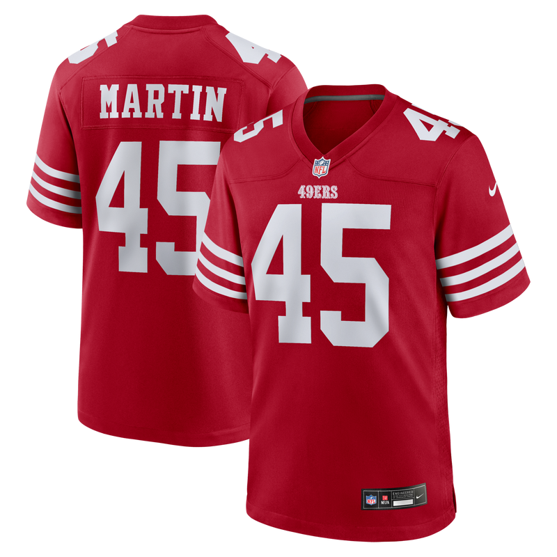 San Francisco 49ers Nick Martin Scarlet jersey – view 1