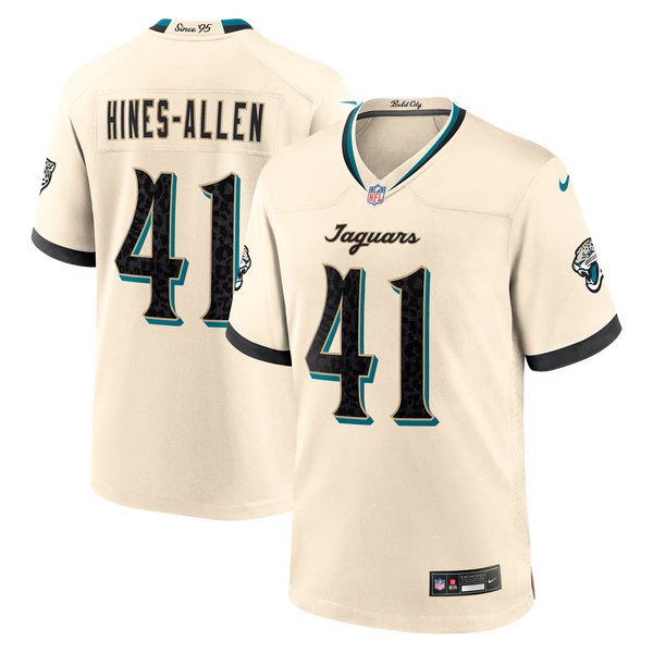 Jacksonville Jaguars Josh Hines-Allen Nike Natural 2026 Rivalries Collection Game Jersey