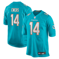 Miami Dolphins Quinn Ewers Aqua jersey – view 1
