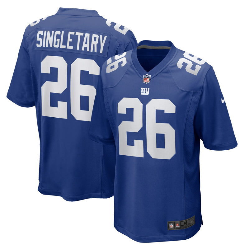 New York Giants Devin Singletary Royal jersey – view 1