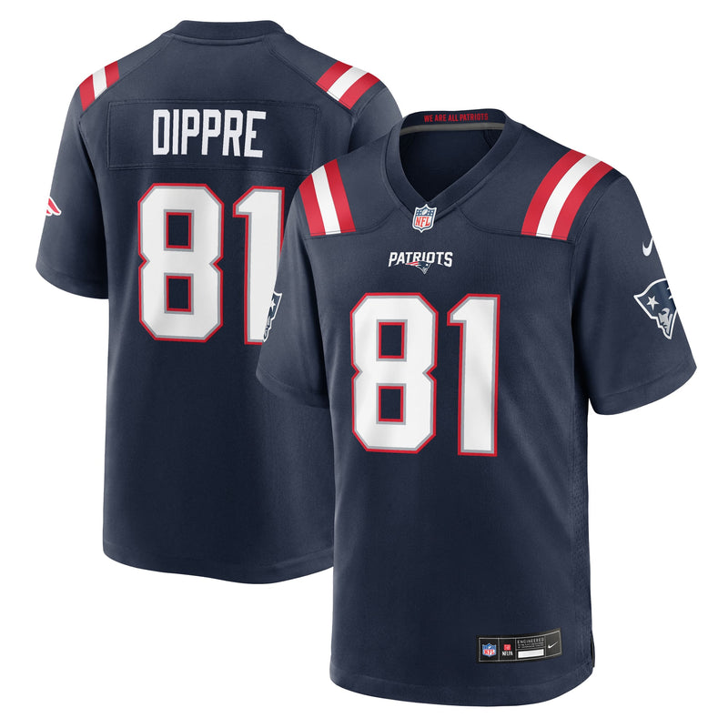 New England Patriots CJ Dippre Nike Navy Team Game Jersey