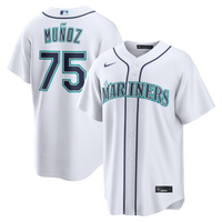 Seattle Mariners Andrés Muñoz Nike White Home Replica Jersey
