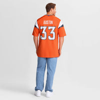 Denver Broncos Brent Austin Nike Orange Team Game Jersey