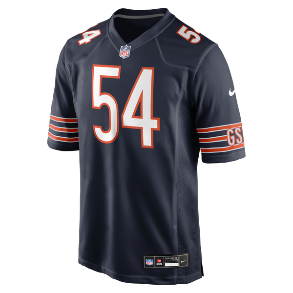 Chicago Bears Brian Urlacher Nike Navy Game Retired Player Jersey