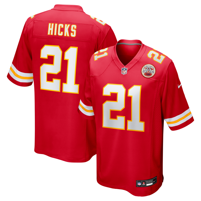 Kansas City Chiefs Jaden Hicks Red jersey – view 1