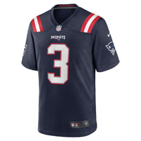 New England Patriots Demario Douglas Navy jersey – view 3