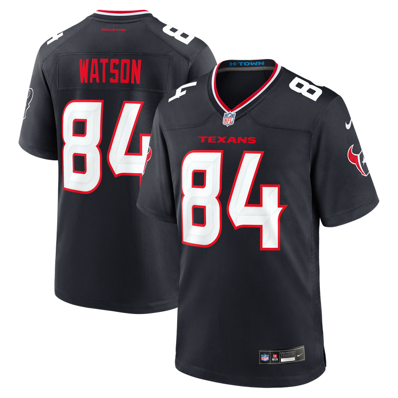 Houston Texans Justin Watson Navy jersey – view 1