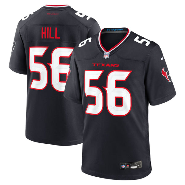 Houston Texans Jamal Hill Nike Navy Team Game Jersey