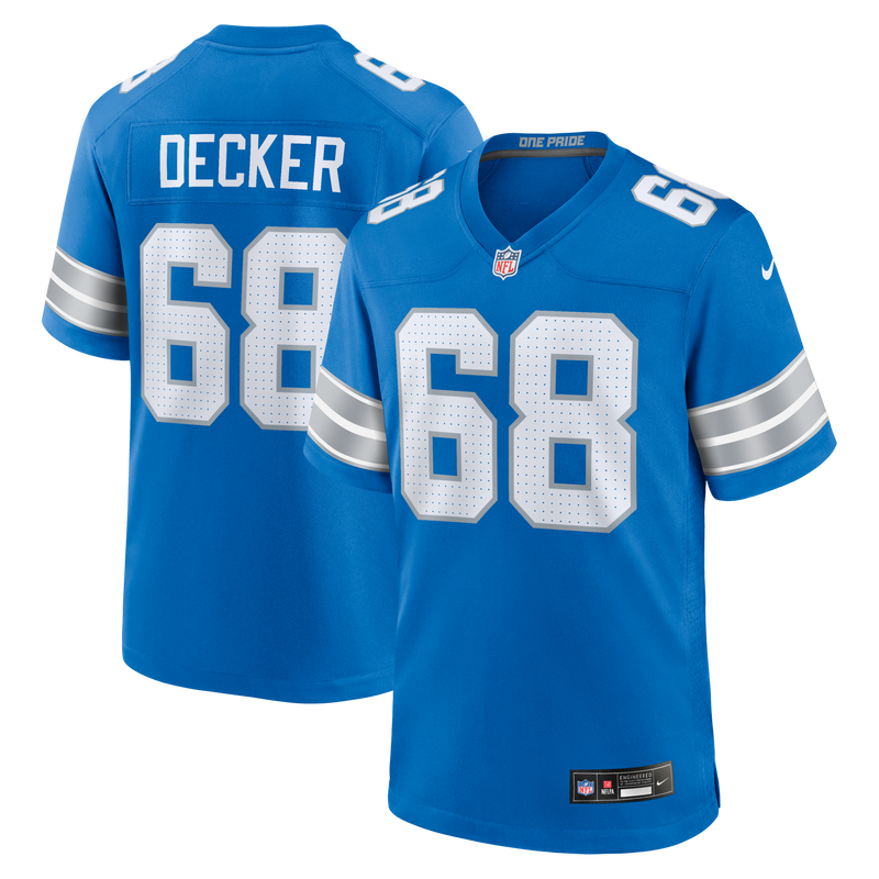 Detroit Lions Taylor Decker Blue jersey – view 1