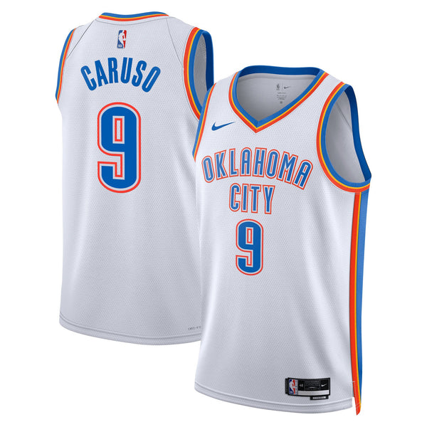 Oklahoma City Thunder Nike Association Edition Swingman Jersey - White - Alex Caruso -