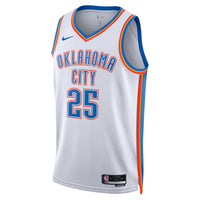 Oklahoma City Thunder Nike Association Edition Swingman Jersey - White - Ajay Mitchell -