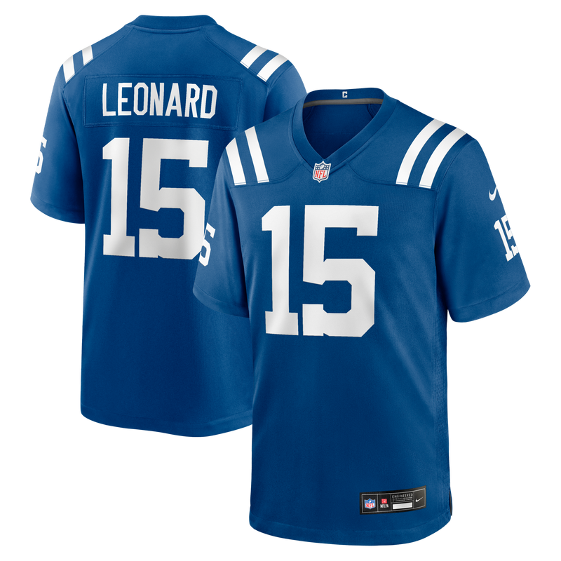 Indianapolis Colts Riley Leonard Royal jersey – view 1