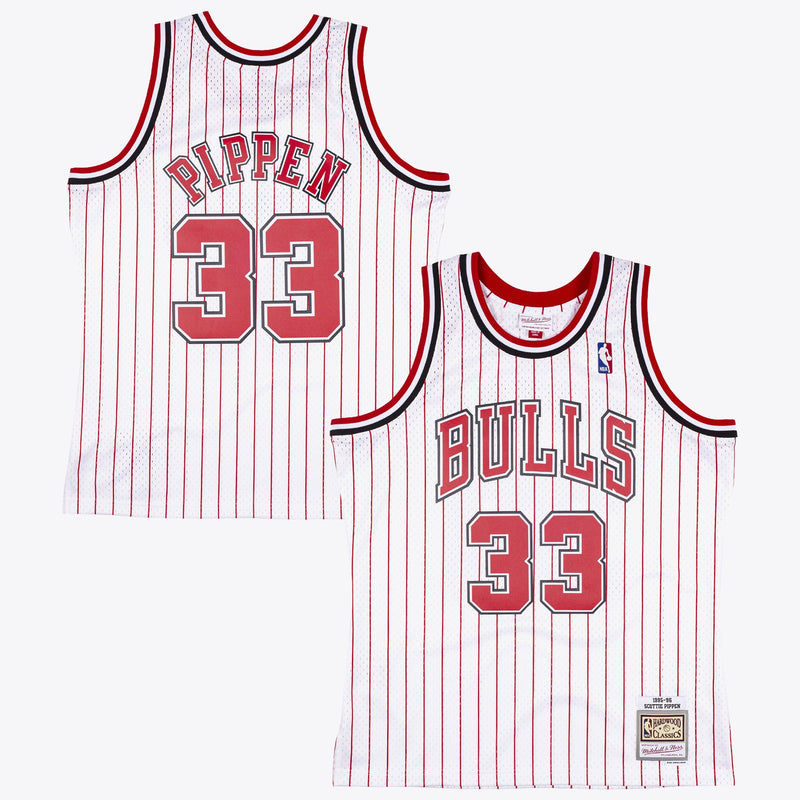 Chicago Bulls Mitchell & Ness Scottie Pippen 1995 Reload Swingman Authentic Jersey - White