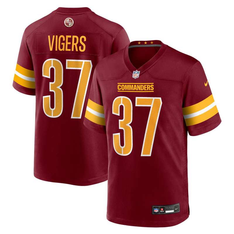 Washington Commanders Car'lin Vigers Burgundy jersey – view 1