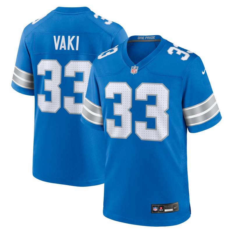 Detroit Lions Sione Vaki Blue jersey – view 1