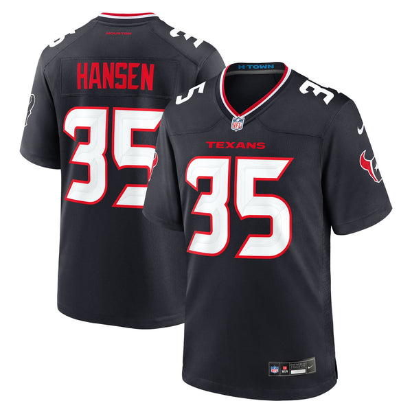 Houston Texans Jake Hansen Nike Navy Team Game Jersey