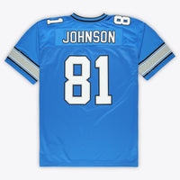Detroit Lions Calvin Johnson Blue jersey – view 3