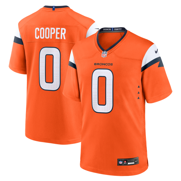 Denver Broncos Jonathon Cooper Nike Orange Team Game Jersey