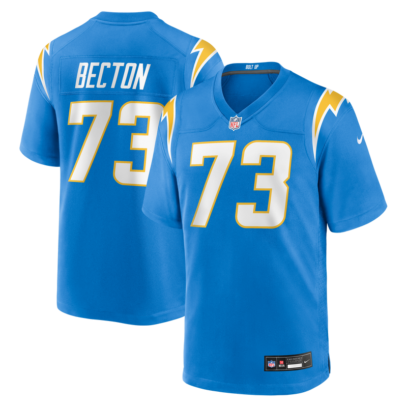 Los Angeles Chargers Mekhi Becton jersey – view 1