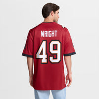 Tampa Bay Buccaneers Owen Wright Red jersey – view 6