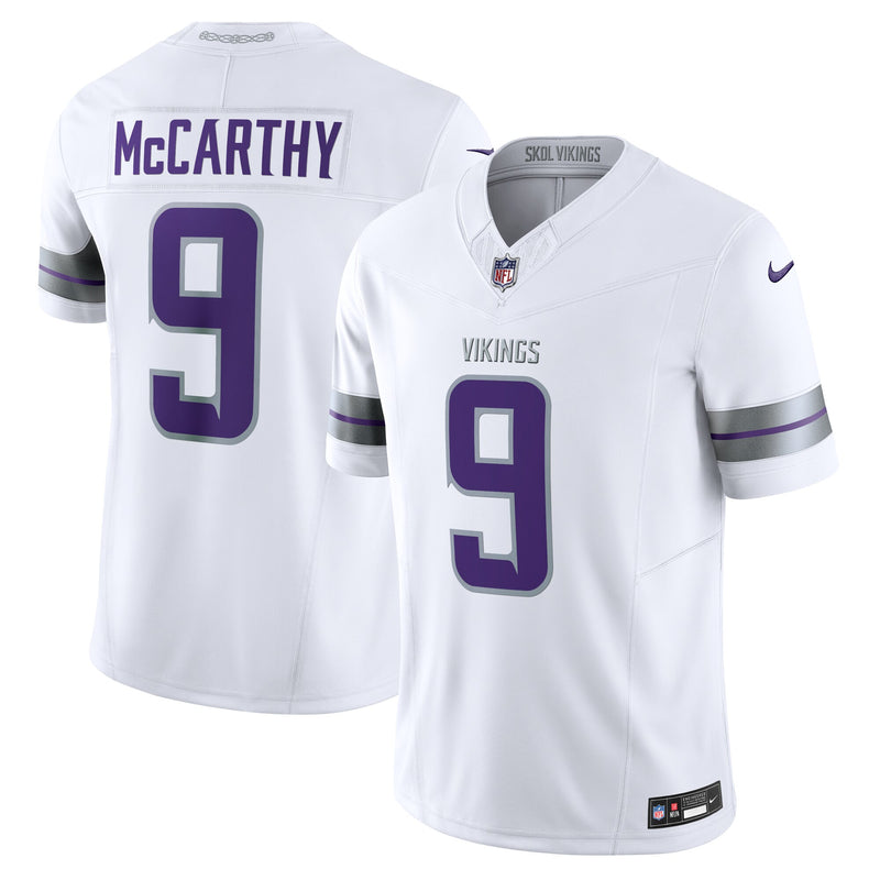 Minnesota Vikings J.J. McCarthy White jersey – view 1