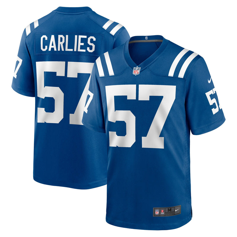 Indianapolis Colts Jaylon Carlies Royal jersey – view 1