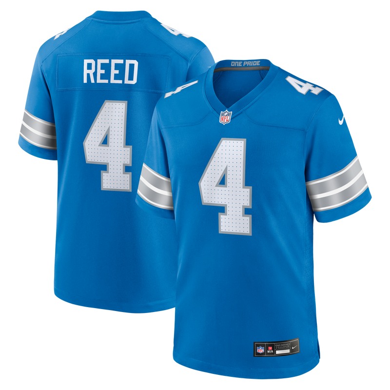 Detroit Lions D.J. Reed Blue jersey – view 1