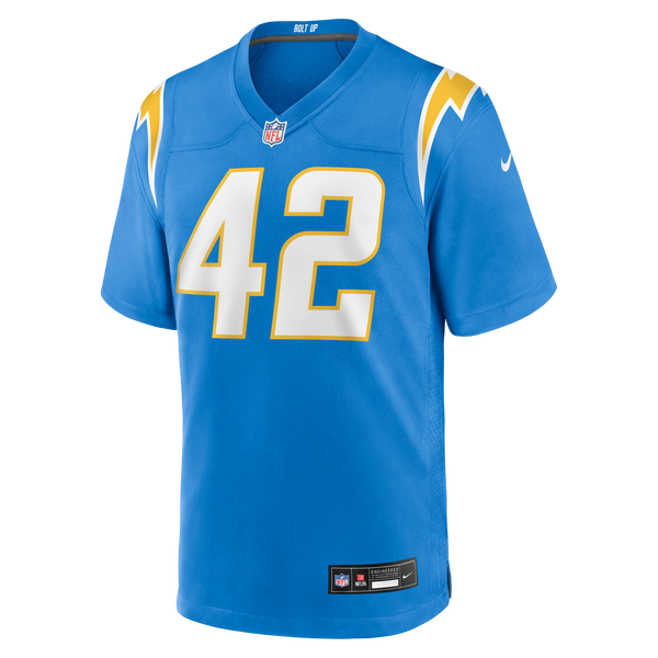 Los Angeles Chargers Tucker Fisk Nike Powder Blue Team Game Jersey